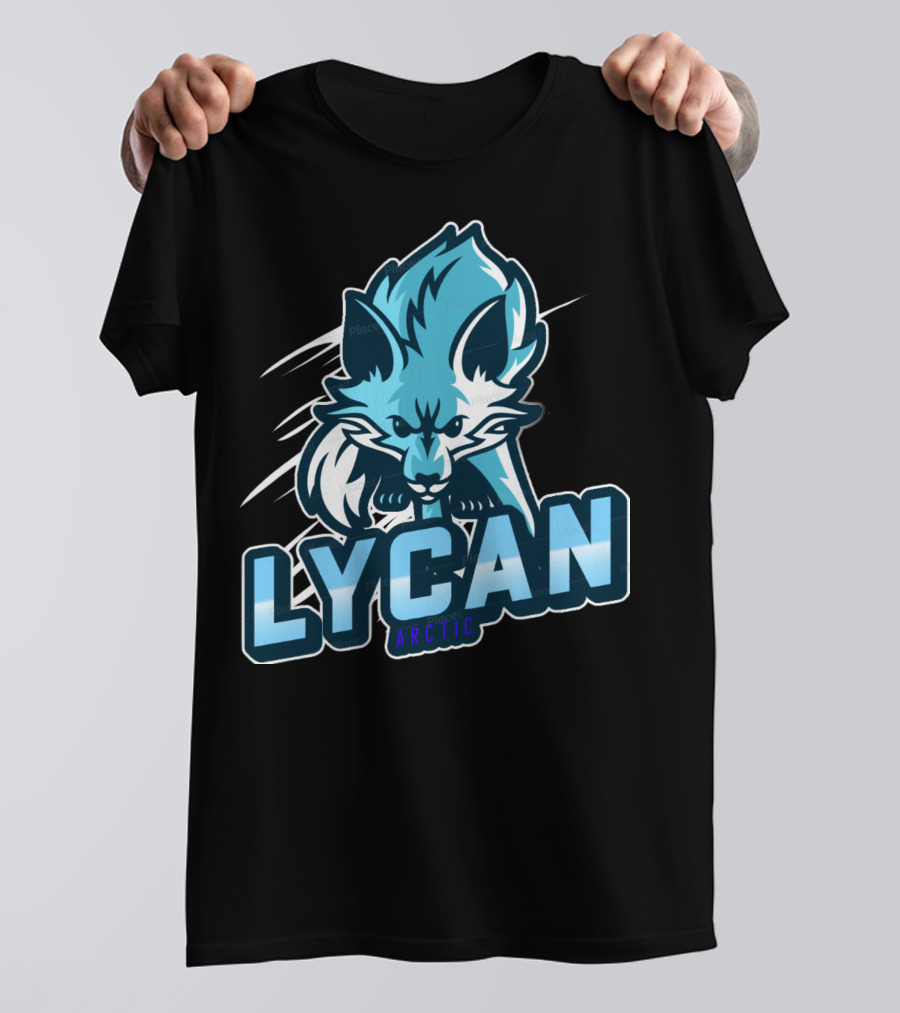 Lycan Arctic Fierce Wolf Emblem T-Shirt