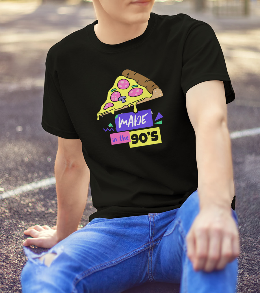Made In The 90's Pizza Slice T-Shirt