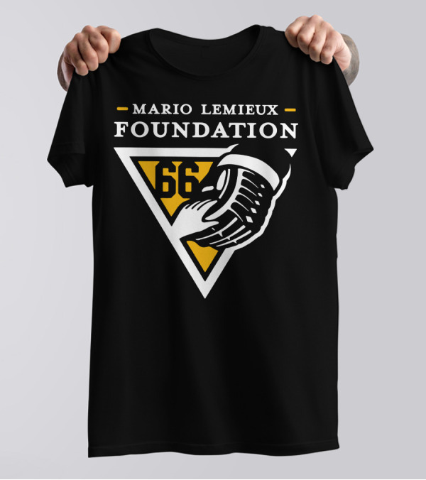 Mario Lemieux Foundation 66 Hockey Glove T-Shirt