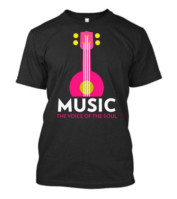 MUSIC The Voice Of The Soul Guitar T-Shirt