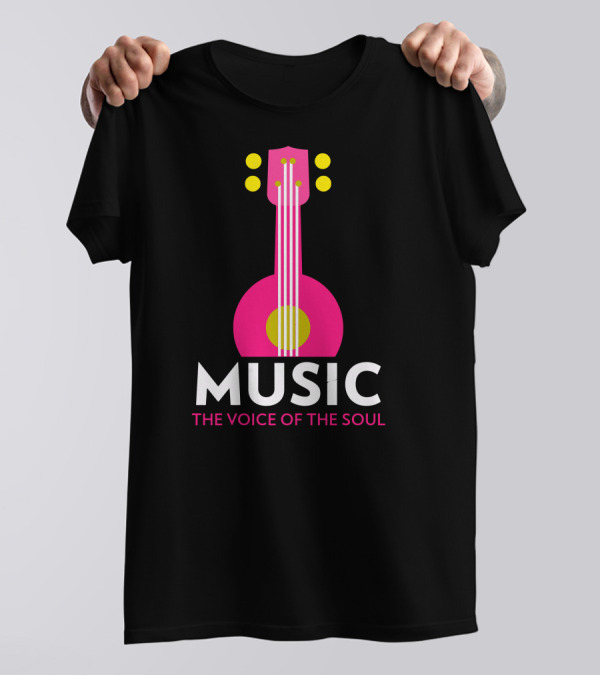 MUSIC The Voice Of The Soul Guitar T-Shirt