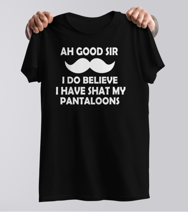 Ah Good Sir I Do Believe I Have Shat My Pantaloons Funny Humor Geek T-Shirt