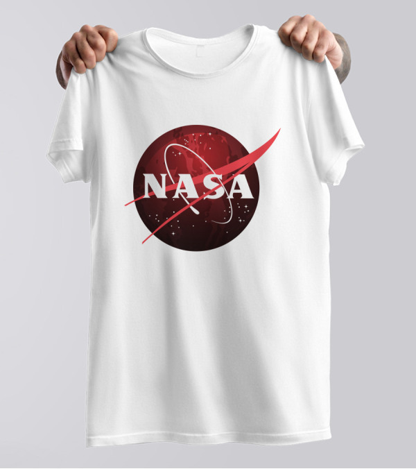 Nasa Red Planet Collaboration Mars Logo Spacescape T-Shirt