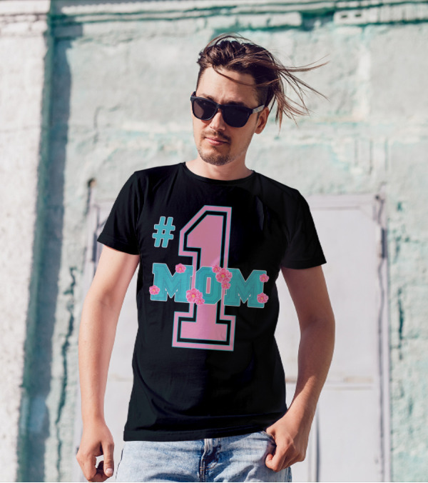 1 Mom Floral T-Shirt