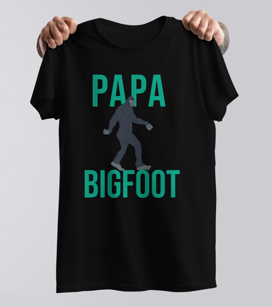 PAPA BIGFOOT SILHOUETTE WITH WALKING POSE T-Shirt