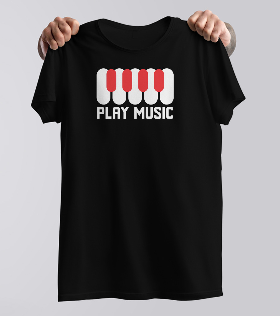 Play Music Piano Keys T-Shirt