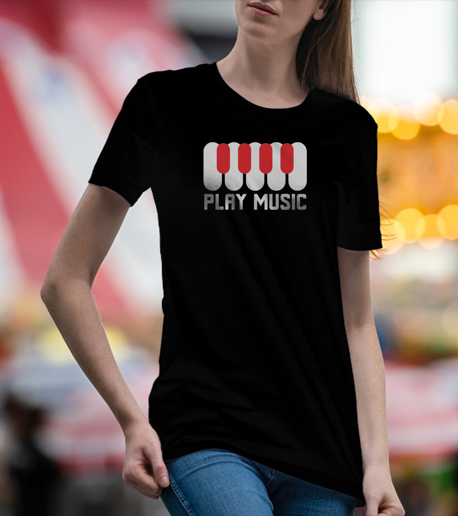 Play Music Piano Keys T-Shirt