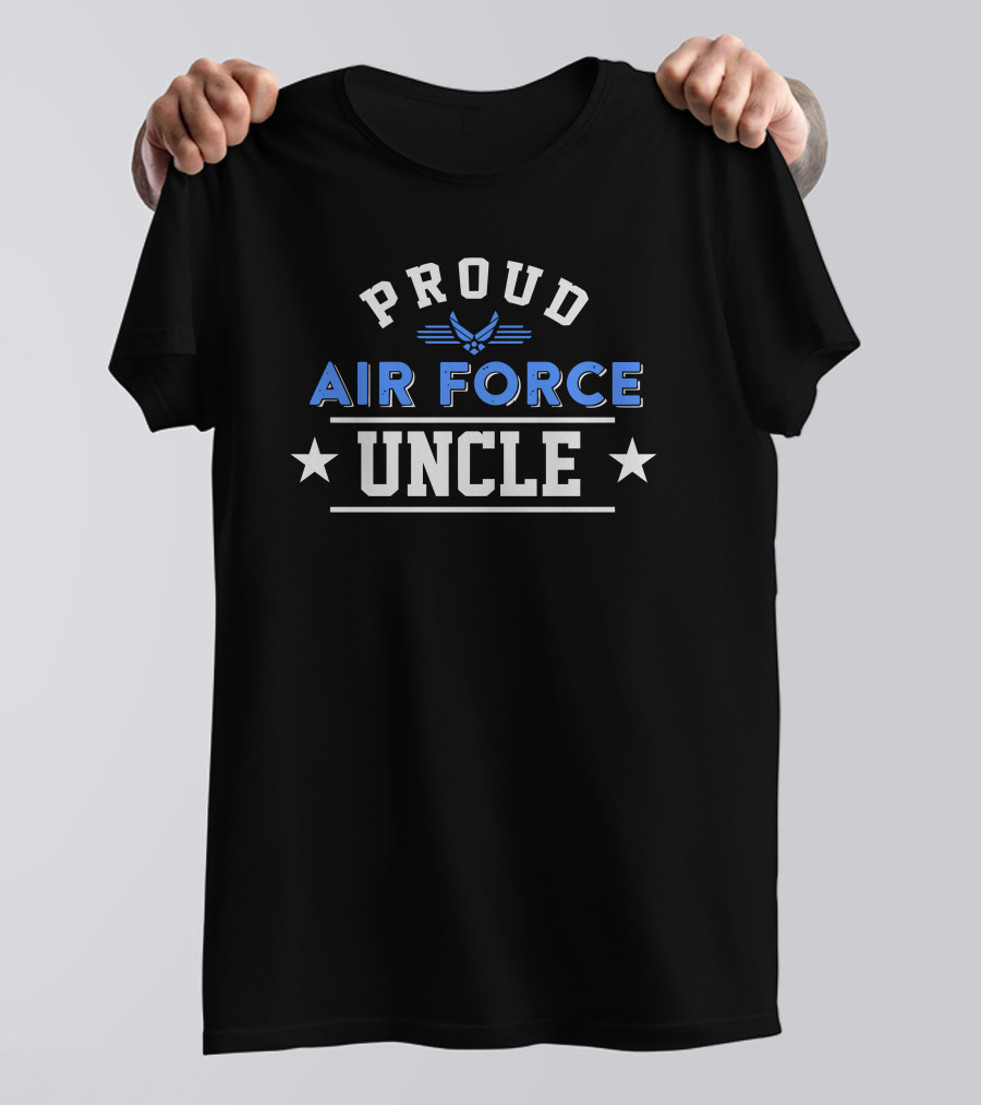 Proud Air Force Uncle Military Family Support T-Shirt