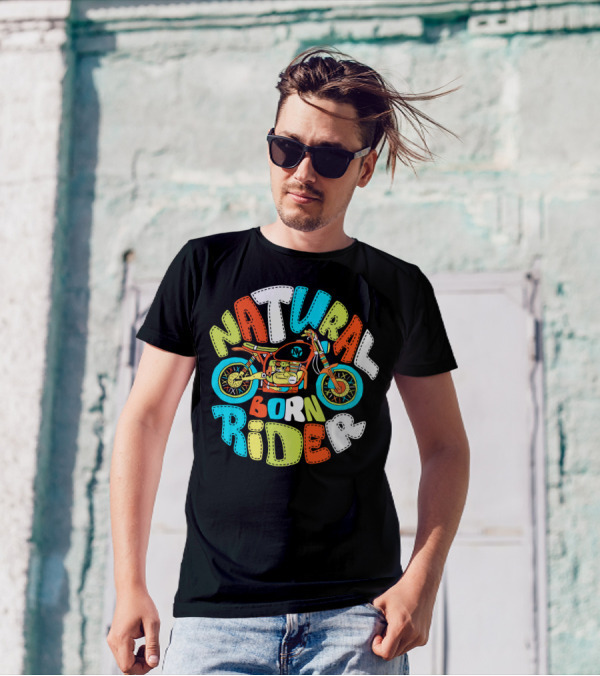 Natural Born Rider Bike Biker Motorcycle T-Shirt
