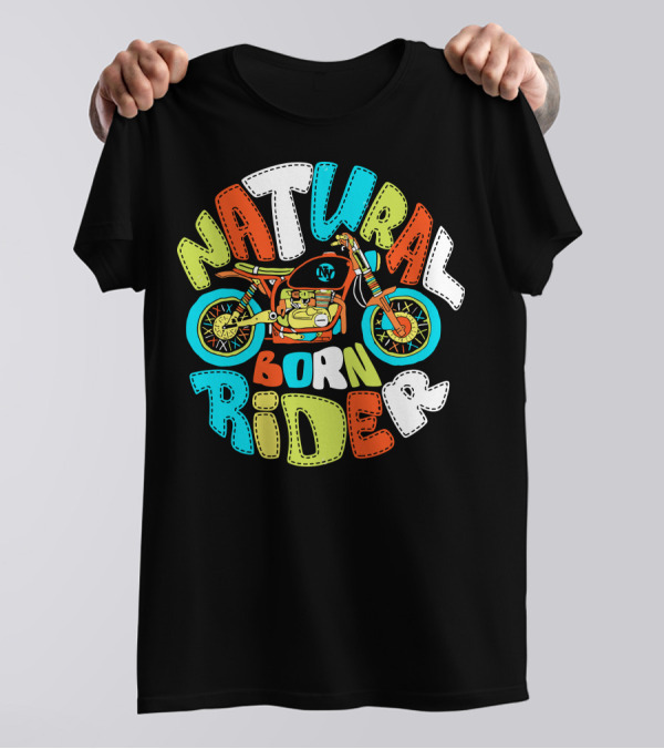 Natural Born Rider Bike Biker Motorcycle T-Shirt