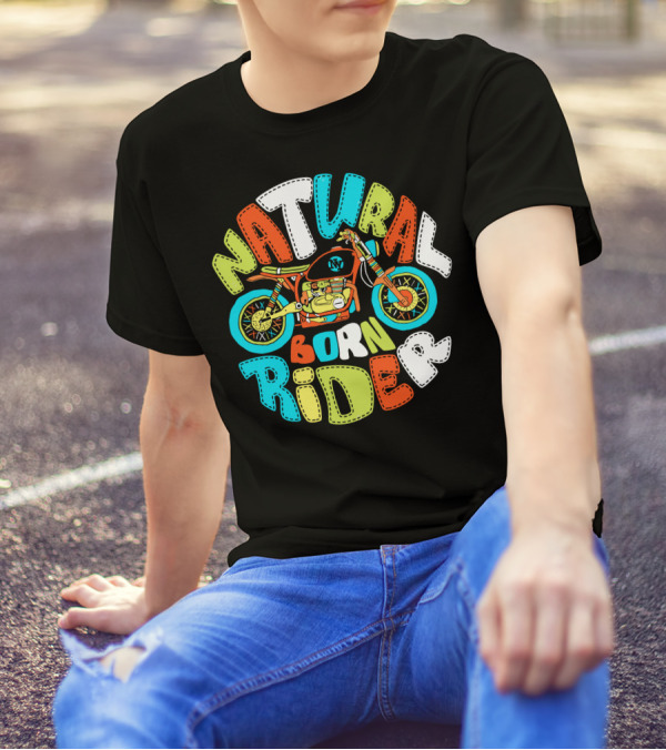 Natural Born Rider Bike Biker Motorcycle T-Shirt