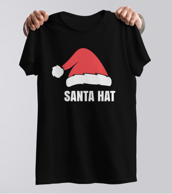 Santa Hat Christmas Red And White Holiday Classic T-Shirt