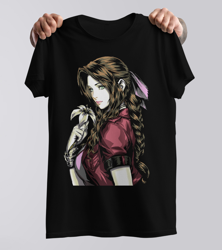 Aerith Gainsborough Final Fantasy VII Lily T-Shirt