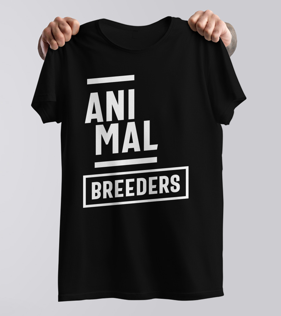 Animal Breeders Bold Text Job Title T-Shirt
