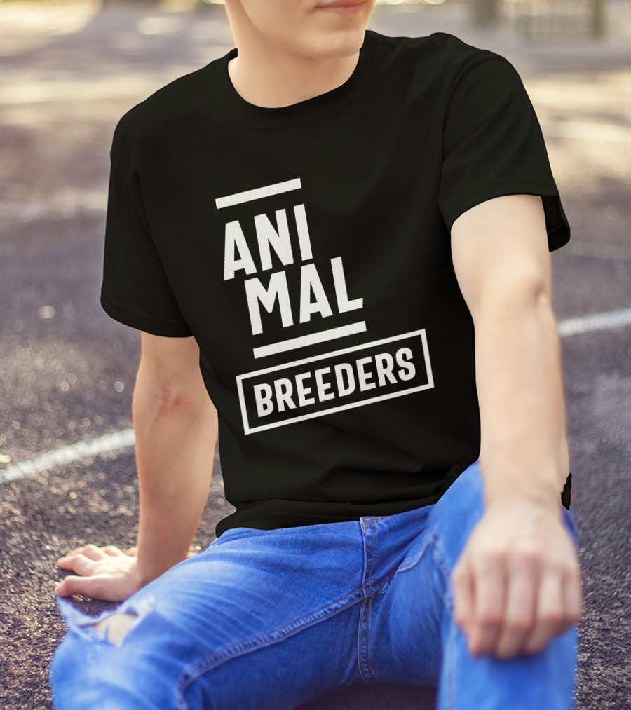 Animal Breeders Bold Text Job Title T-Shirt