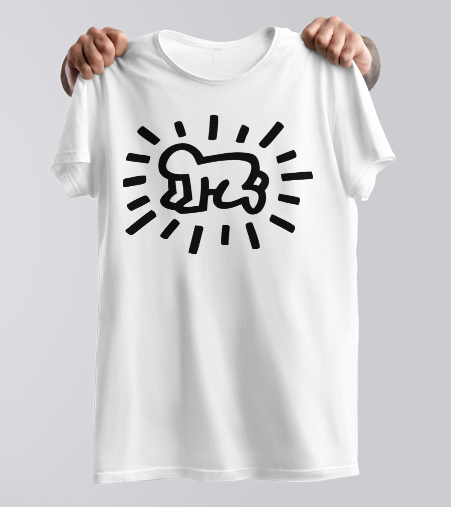 Baby Keith Haring Crawling Radiant Baby T-Shirt