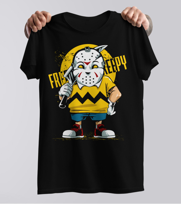 Freaky Creepy Badboy Charlie Mask Crossover T-Shirt