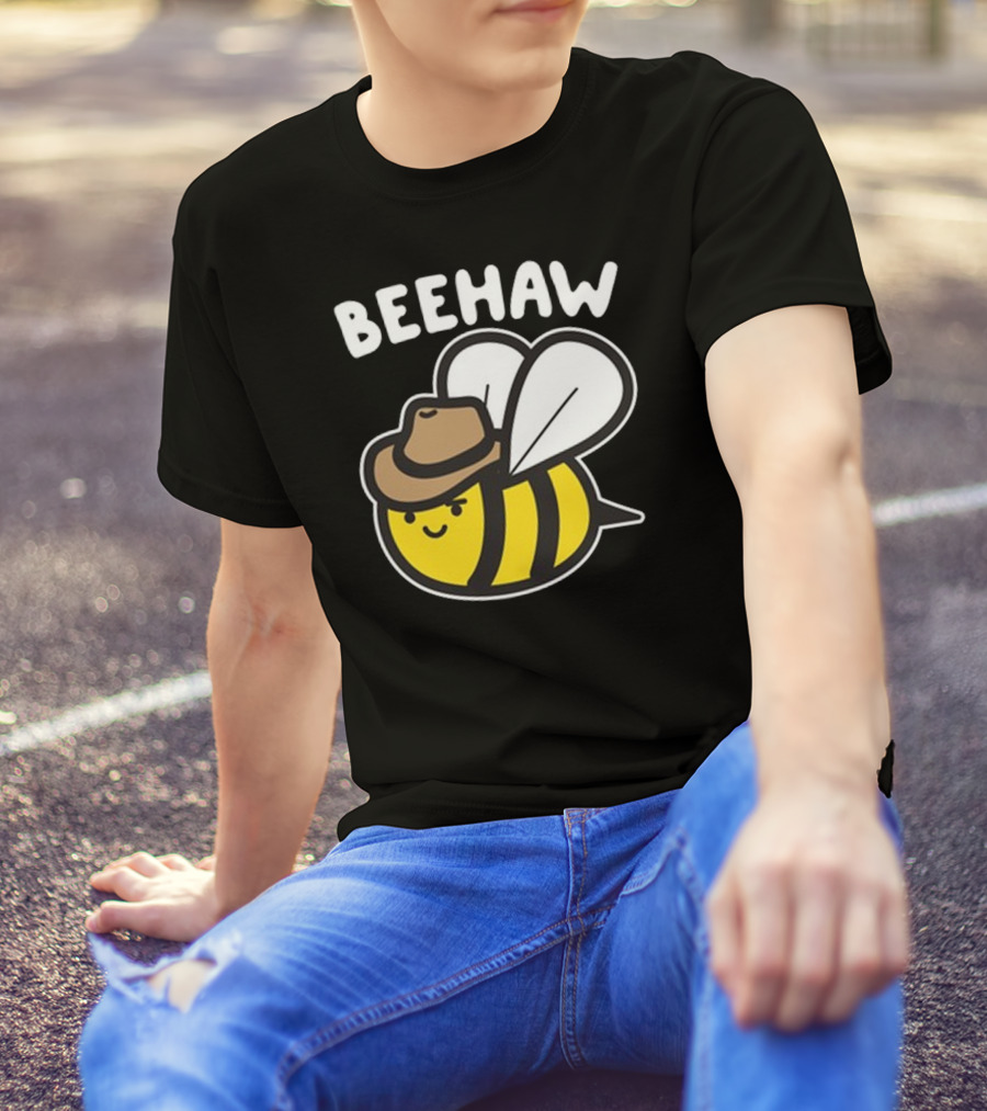 Beehaw Cowboy Bee With Hat T-Shirt