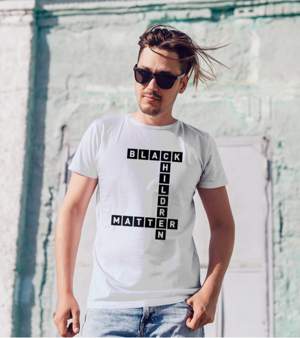 Black Children Matter Crossword T-Shirt