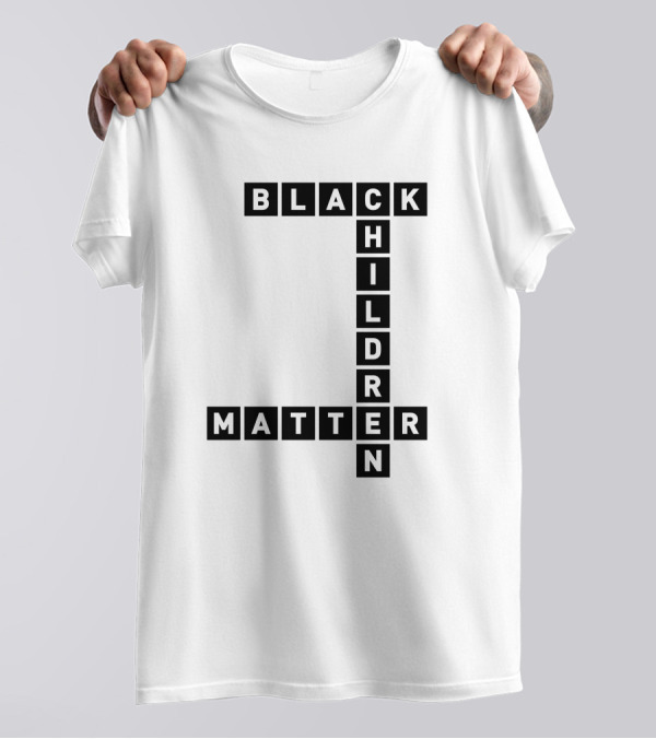 Black Children Matter Crossword T-Shirt