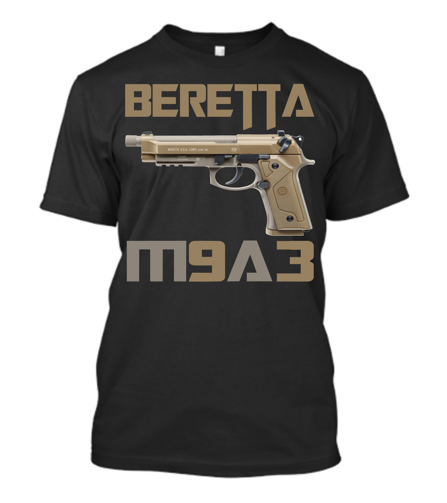 Beretta M9A3 Handgun 9mm Pistol T-Shirt