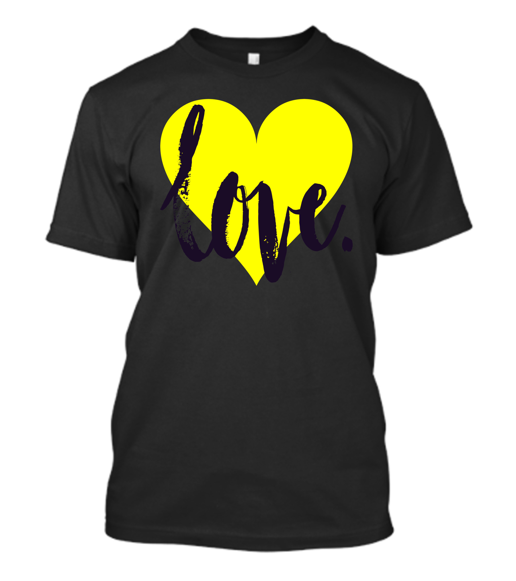 Love In Yellow Heart T-Shirt