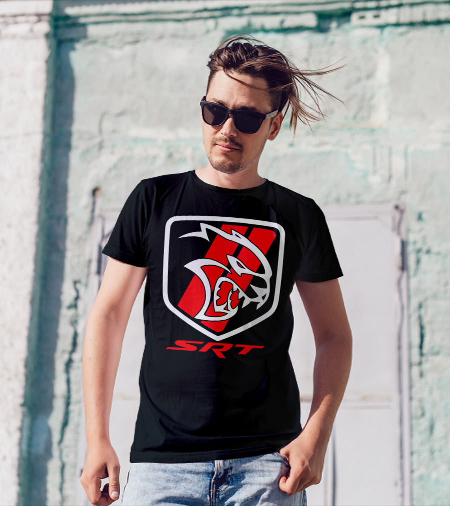 SRT Hellcat American Muscle Car Logo Emblem T-Shirt