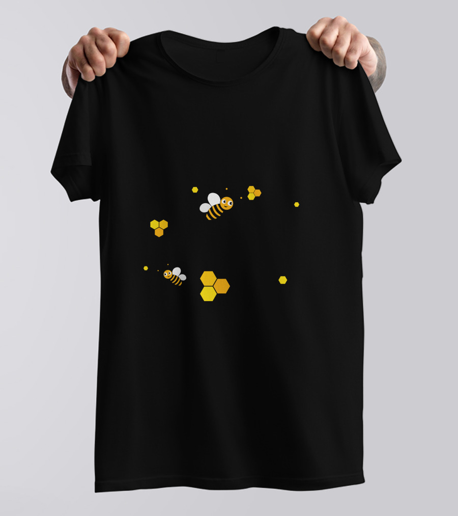 HoneyBee Honeycomb And Bees T-Shirt