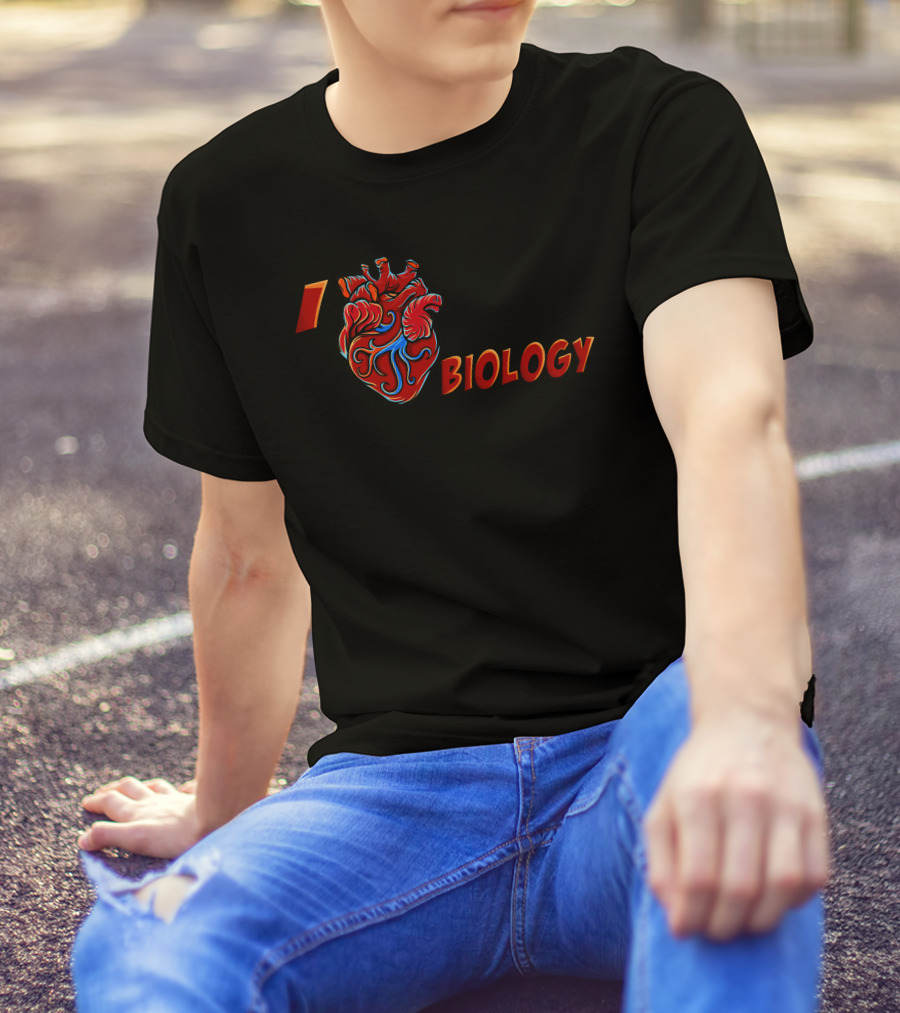 I Heart Biology Anatomical Heart T-Shirt