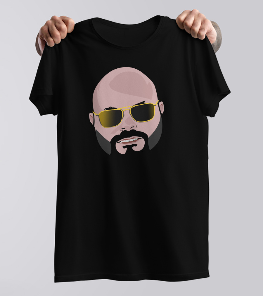 I Vexel Tyler Stewart Sunglasses Beard Bald Head T-Shirt
