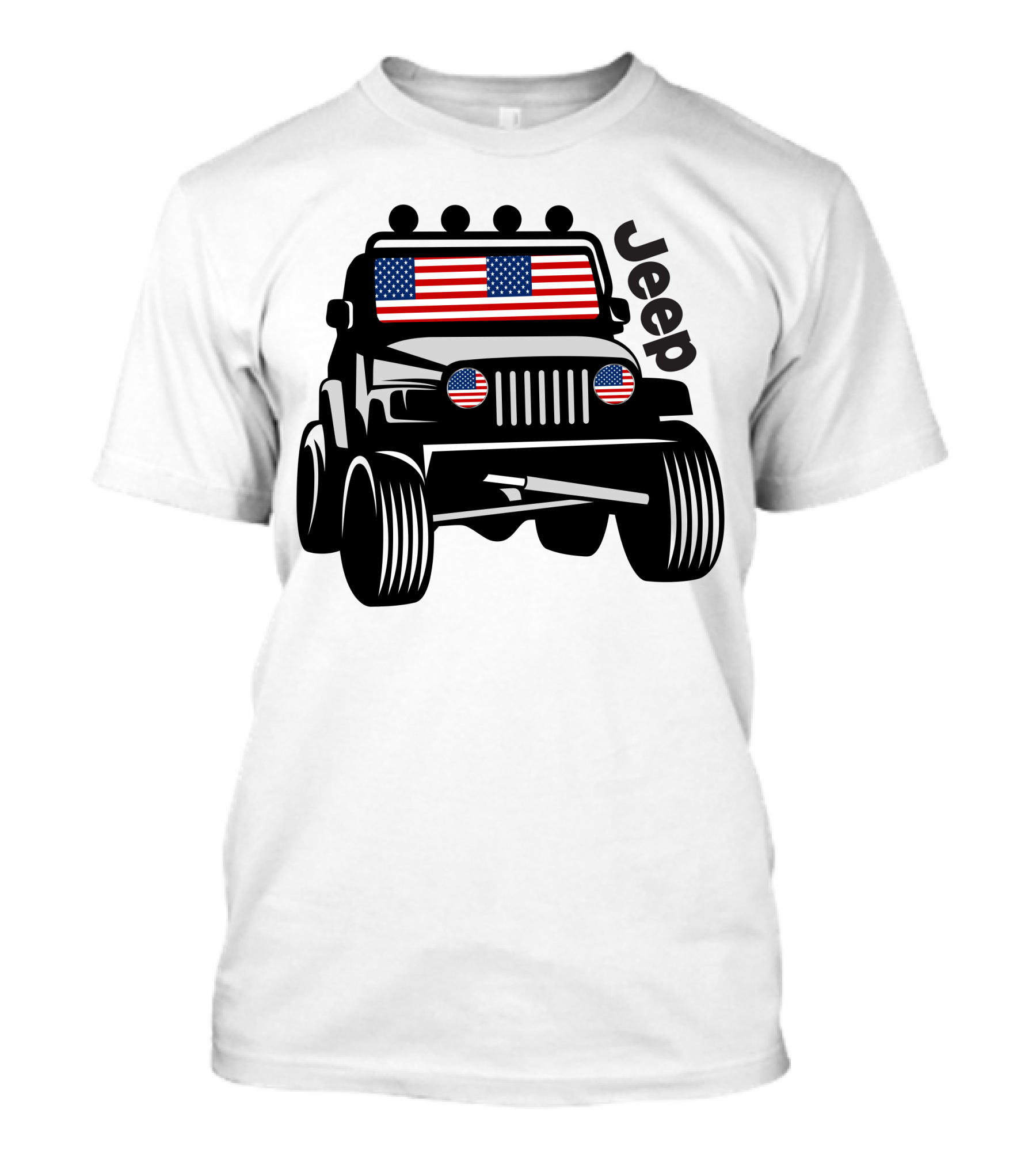 Jeep 4X4 American Flag T-Shirt