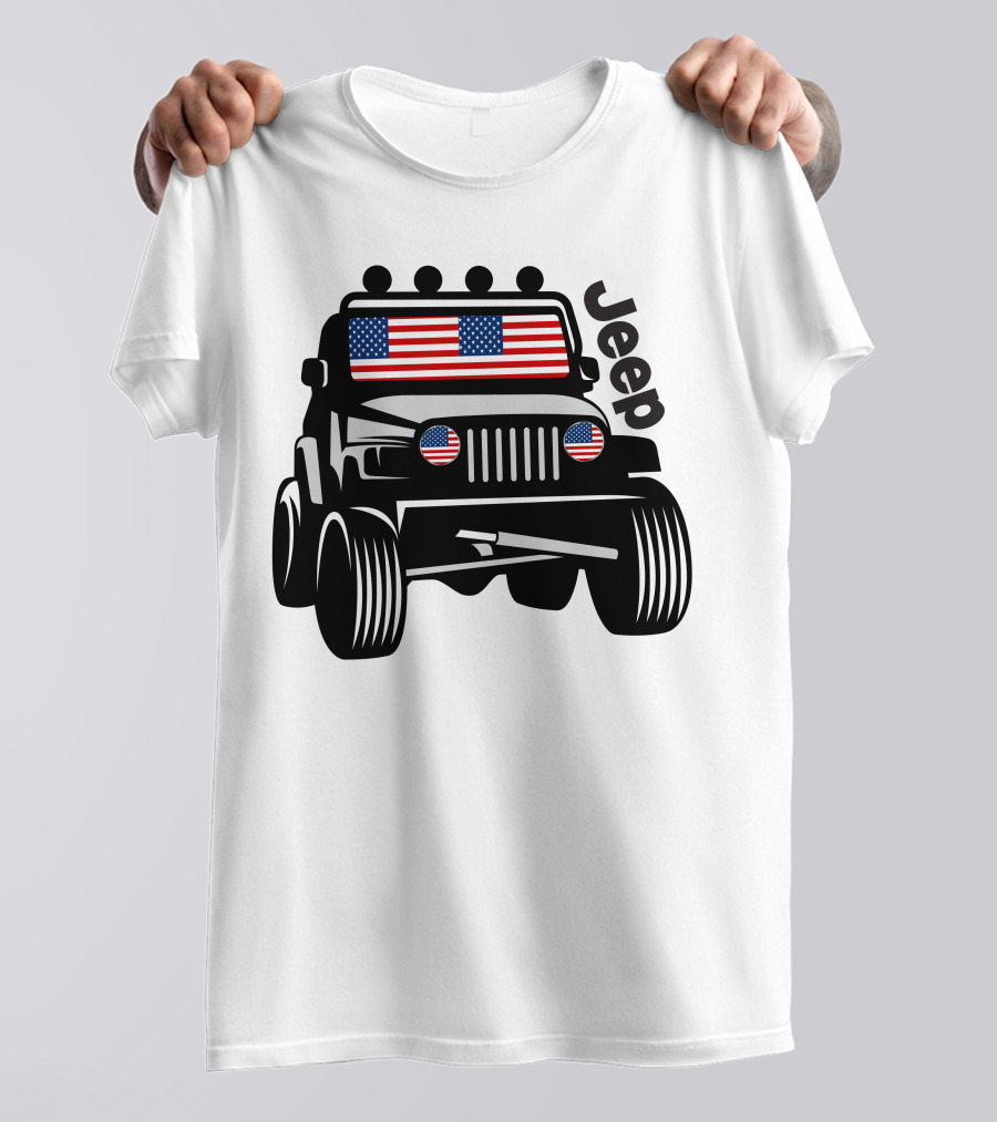 Jeep 4X4 American Flag T-Shirt