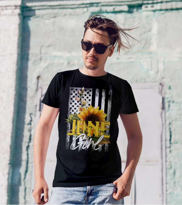 June Girl Sunflower T-Shirt