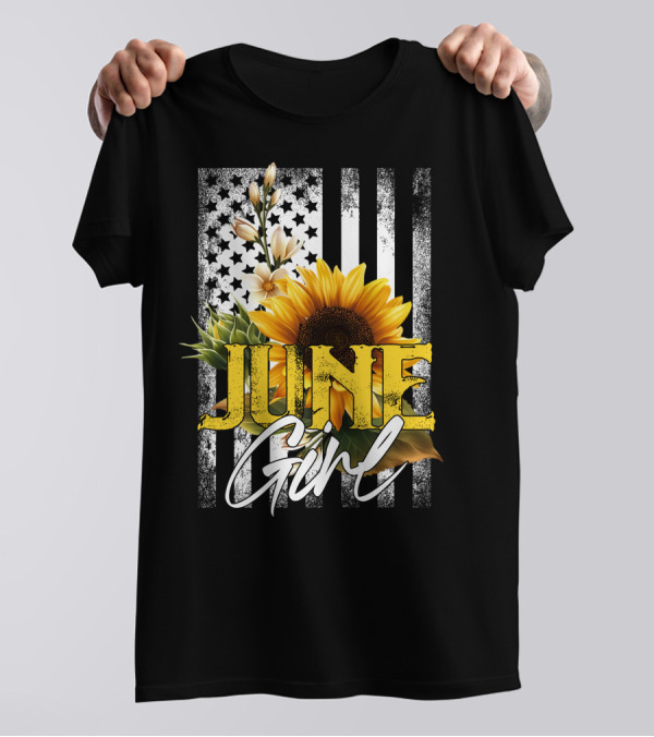 June Girl Sunflower T-Shirt