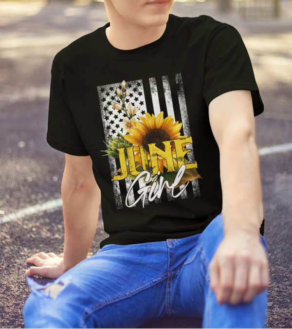 June Girl Sunflower T-Shirt