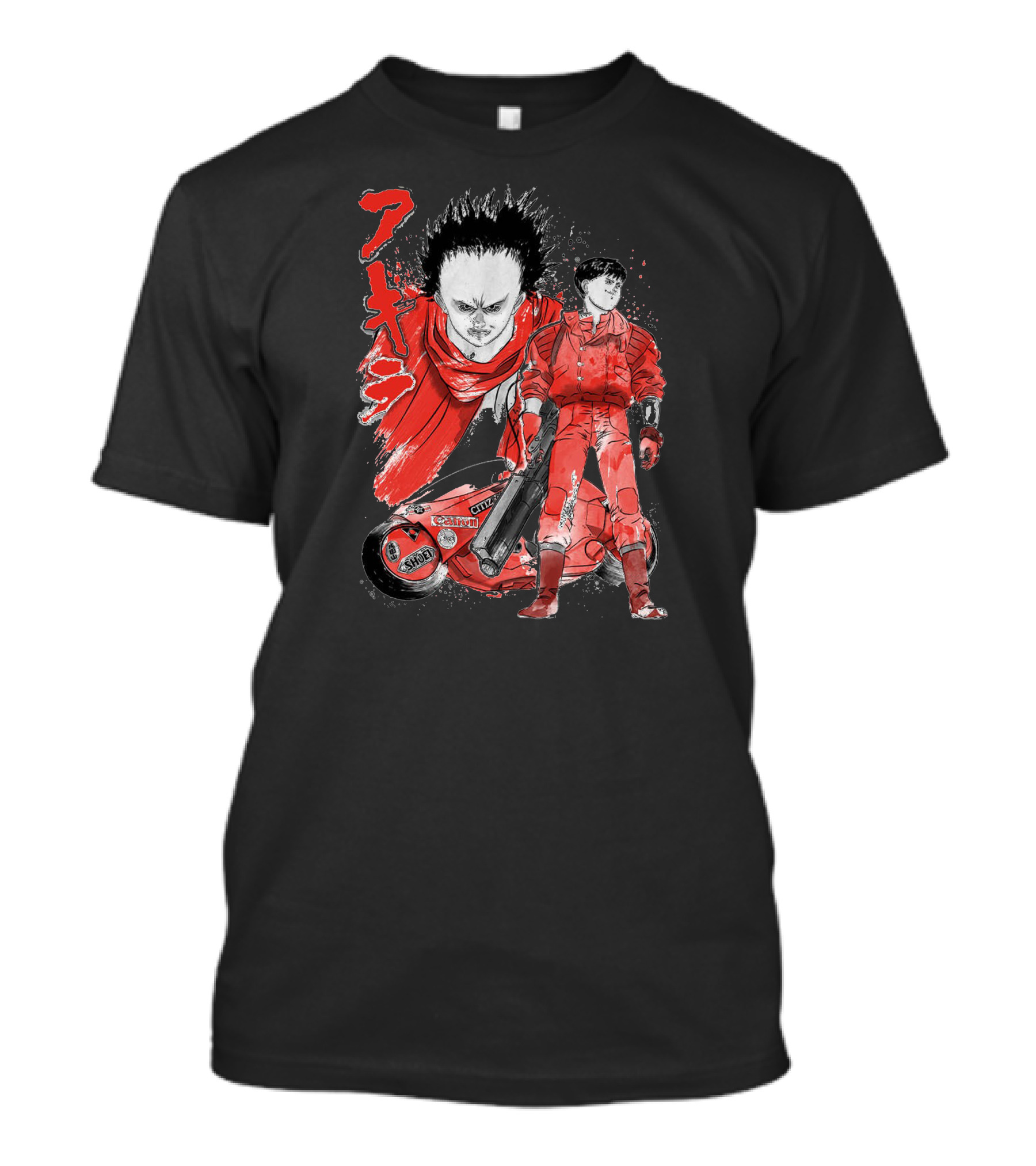 Kaneda And Tetsuo Akira Red Bike Manga T-Shirt