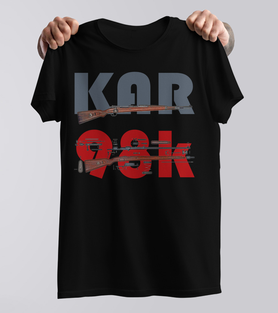 KAR 98K Sniper Rifle With Detailed Diagram T-Shirt