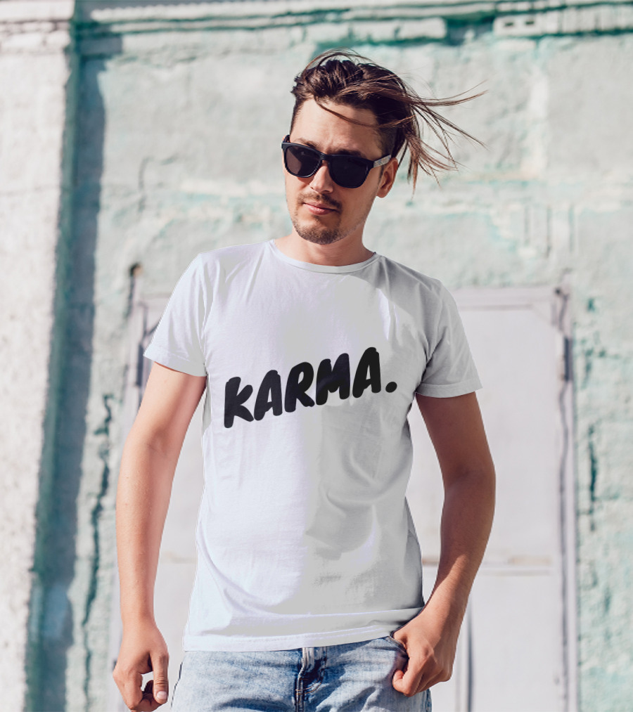 Karma Butterfly Flower Geometric Moon Phases Svg Boho Spiritual T-Shirt