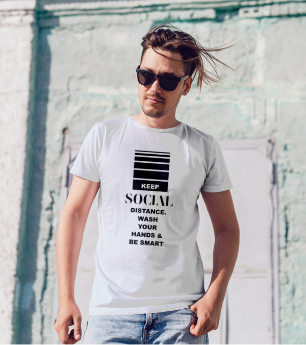 Keep Social Distance Wash Your Hands Be Smart T-Shirt