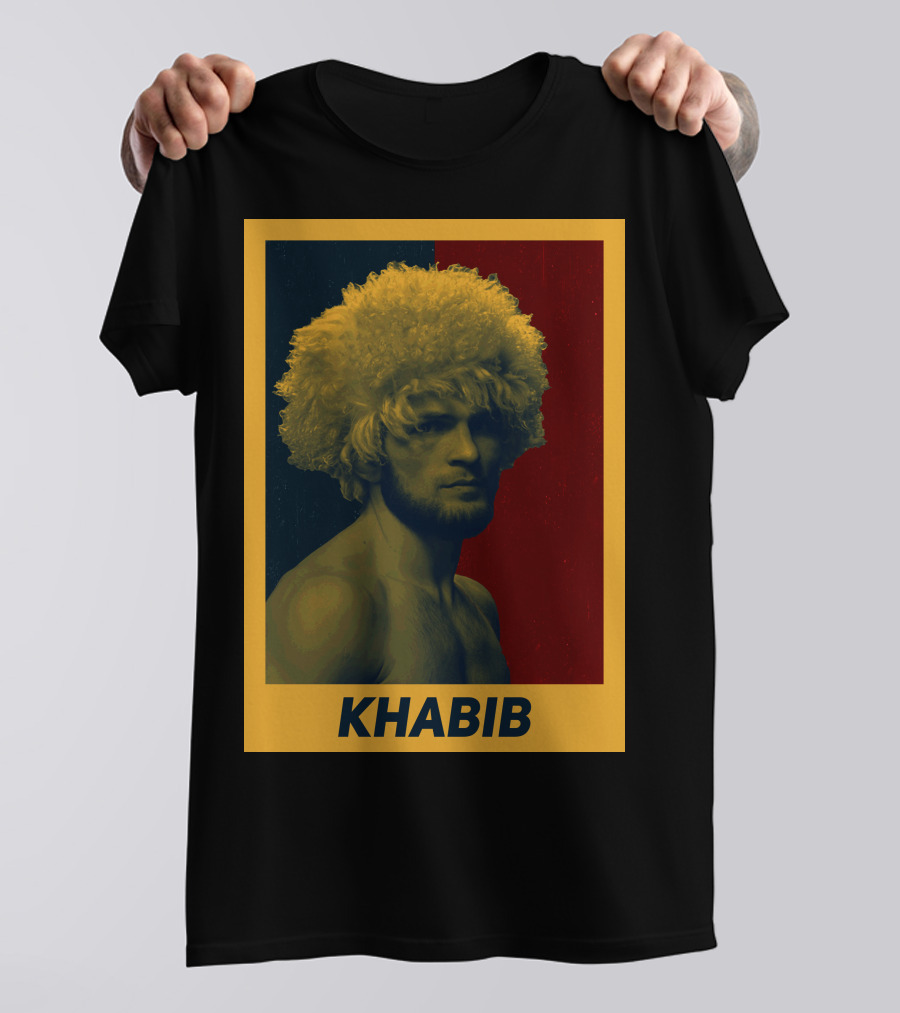 Khabib Papakha Portrait Yellow T-Shirt