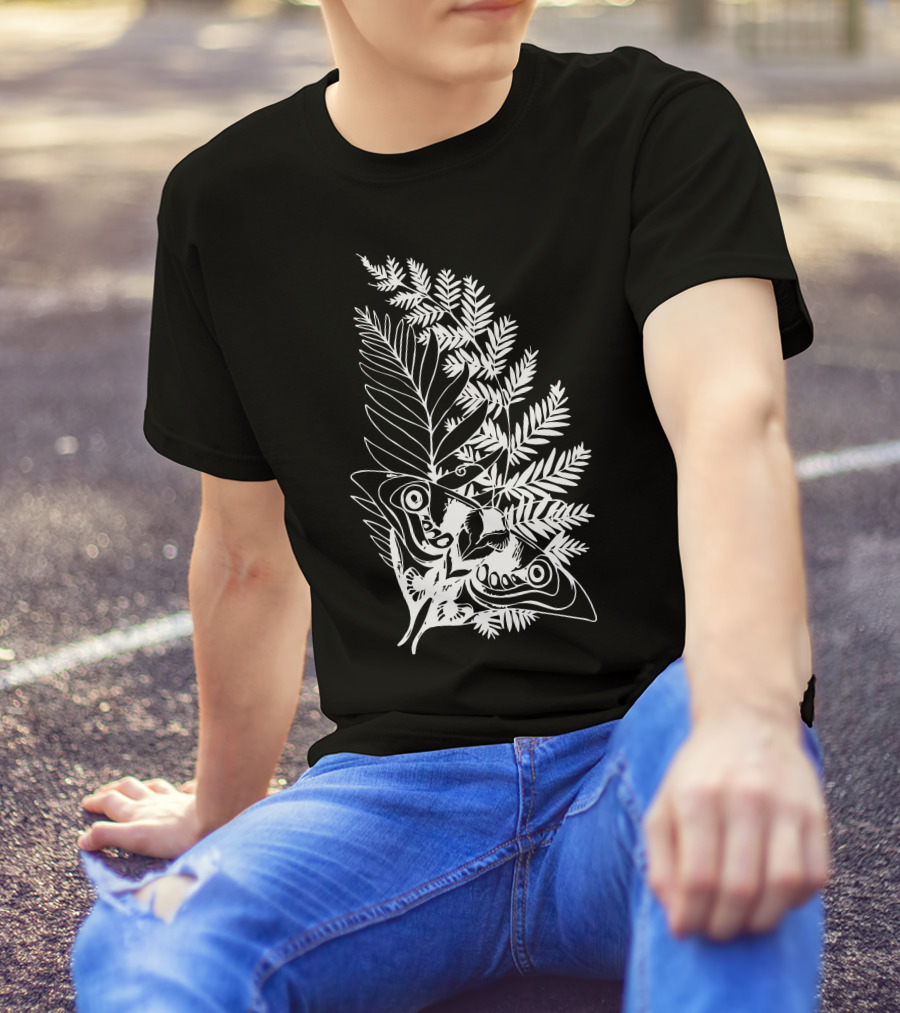 The Last Of Us Fern And Butterfly Motif T-Shirt
