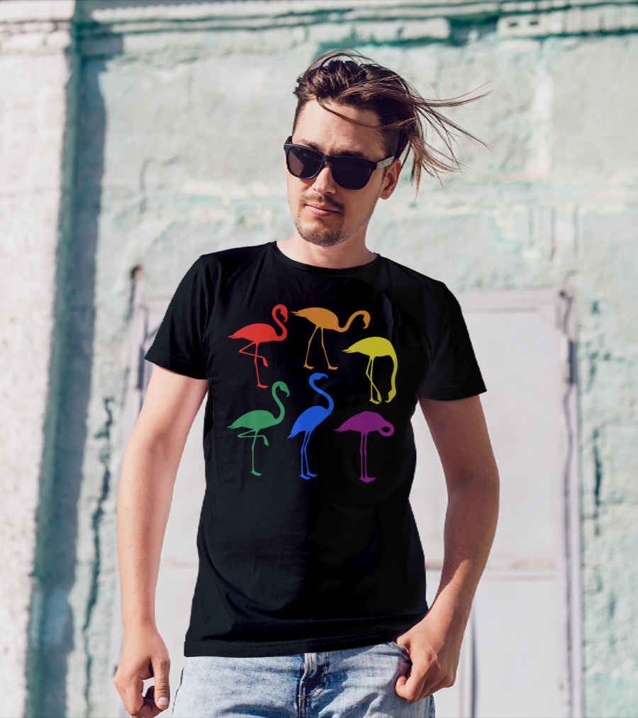 LGBT Flamingo Rainbow Pride T-Shirt