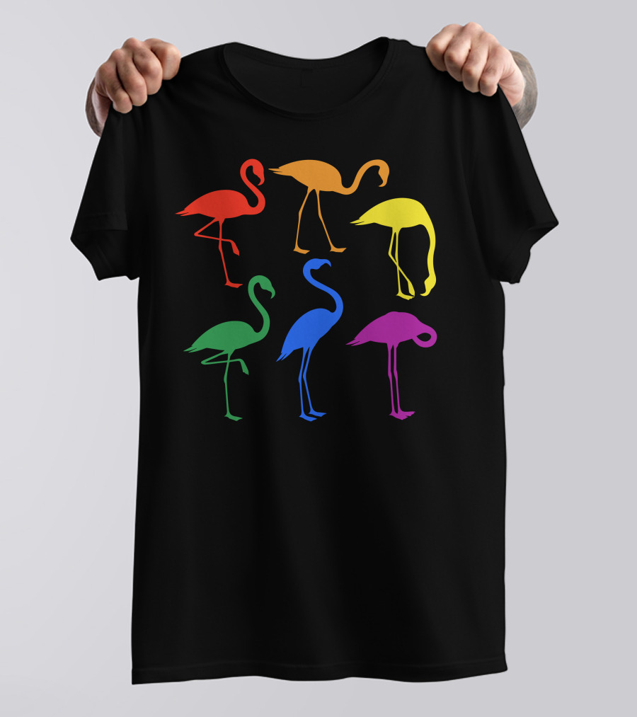 LGBT Flamingo Rainbow Pride T-Shirt