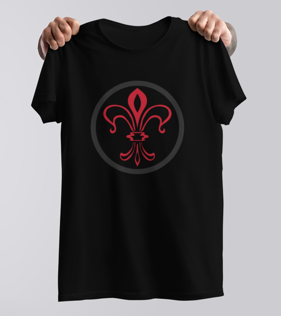 LOSC Red Fleur-de-Lis Emblem T-Shirt