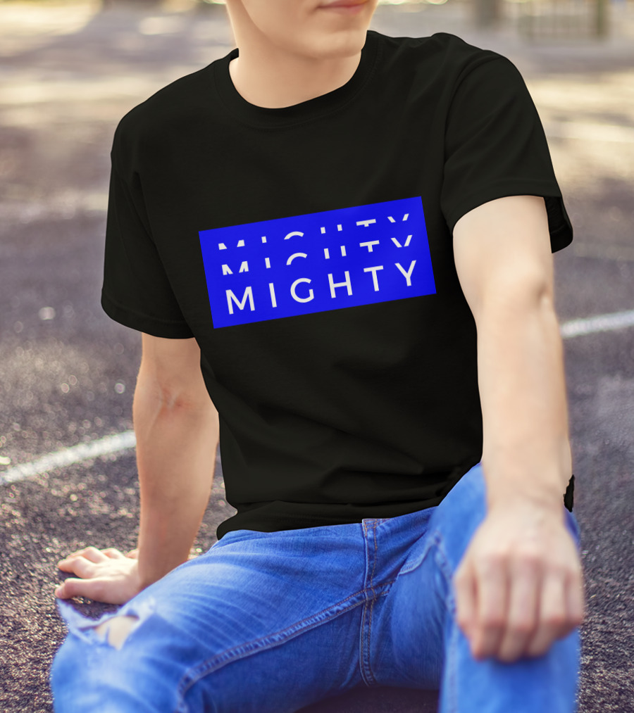 Mighty Mighty Bold Blue Text T-Shirt