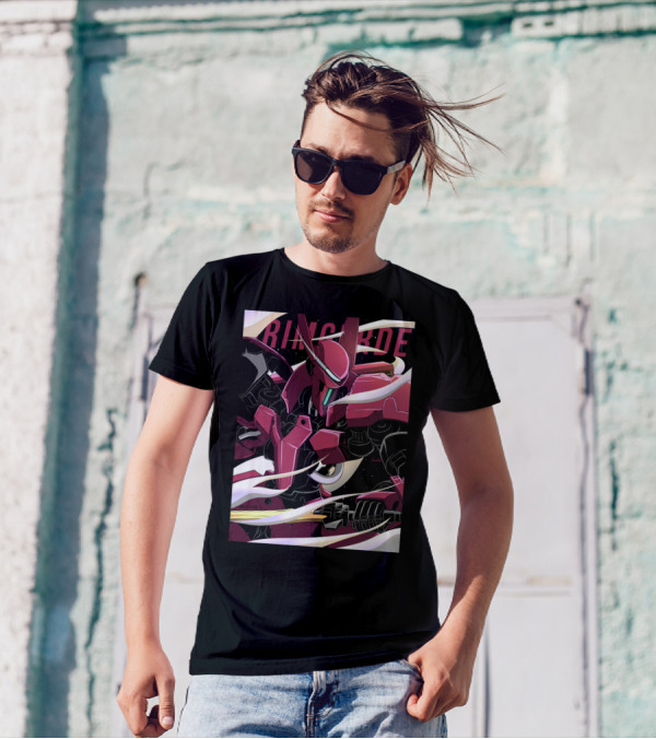 Mobile Suit Grimgerde Illustrated Anime Mecha T-Shirt