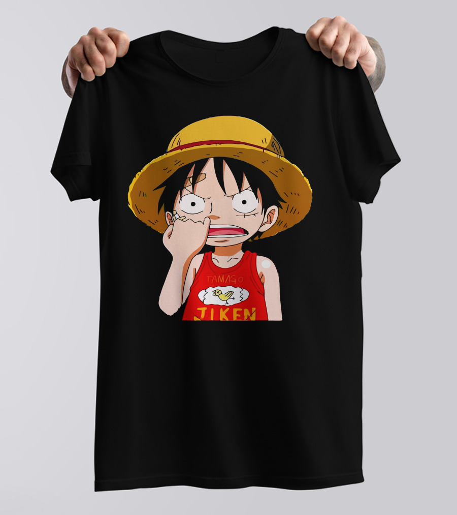 Monkey D Luffy Tamago Jiken Shirt Straw Hat Pirate One Piece Character T-Shirt