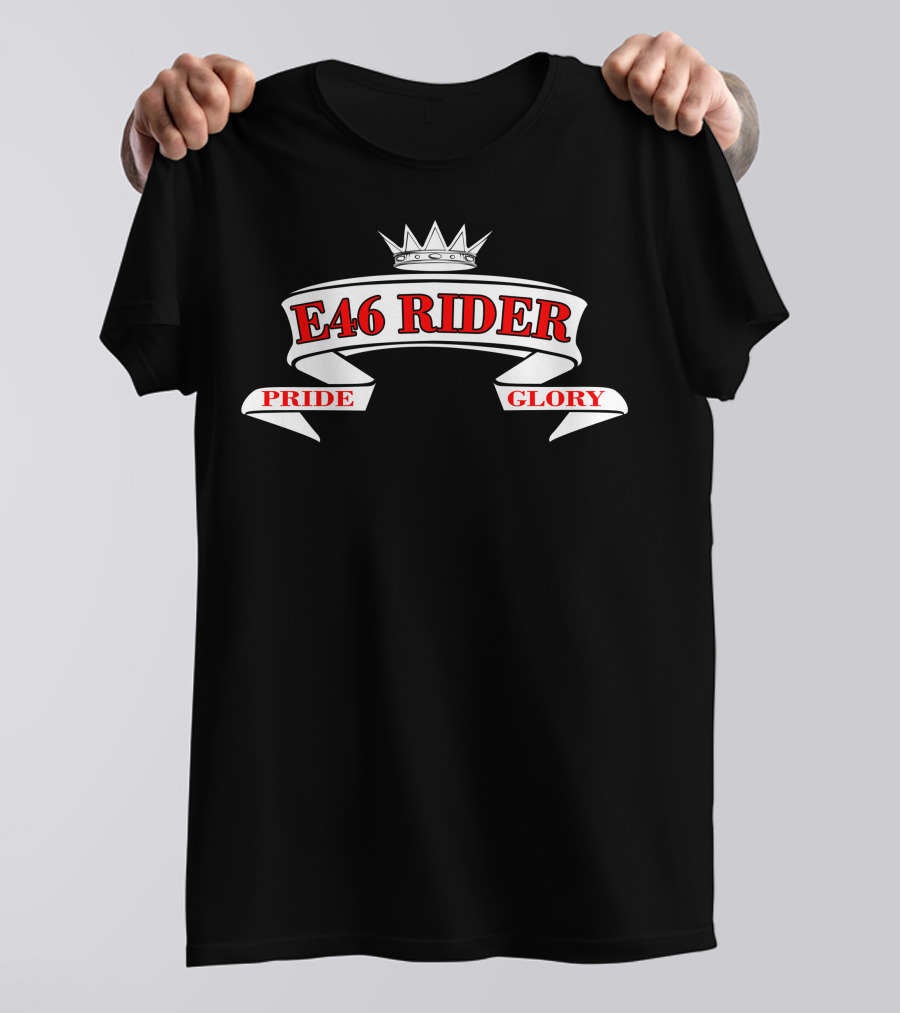 E46 Rider Pride Glory Crown Emblem T-Shirt