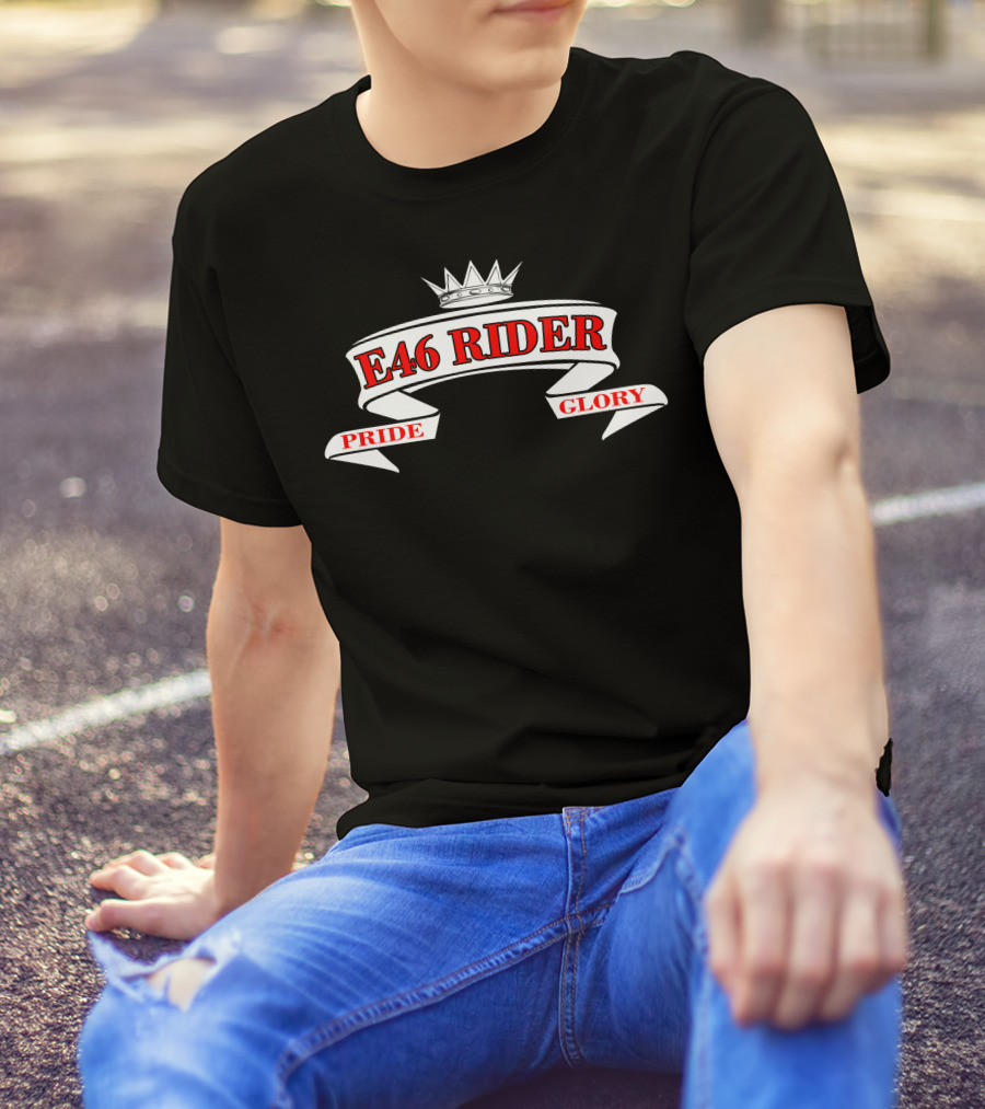 E46 Rider Pride Glory Crown Emblem T-Shirt