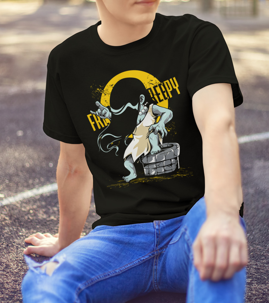 Creepy Rock And Roll Monster From The Well T-Shirt